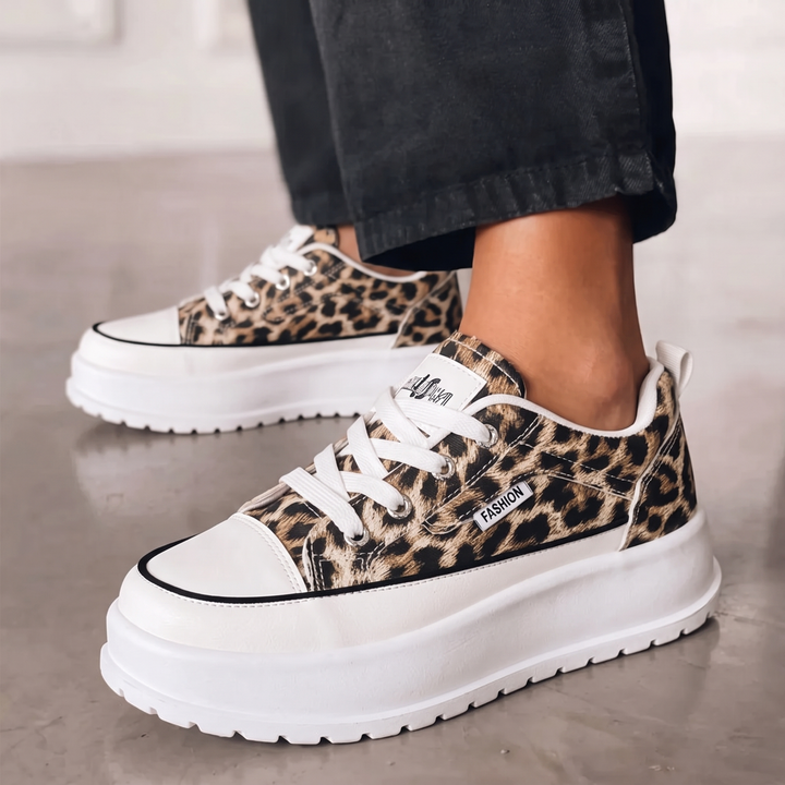 Lottie | Color-Block Platform Sneakers