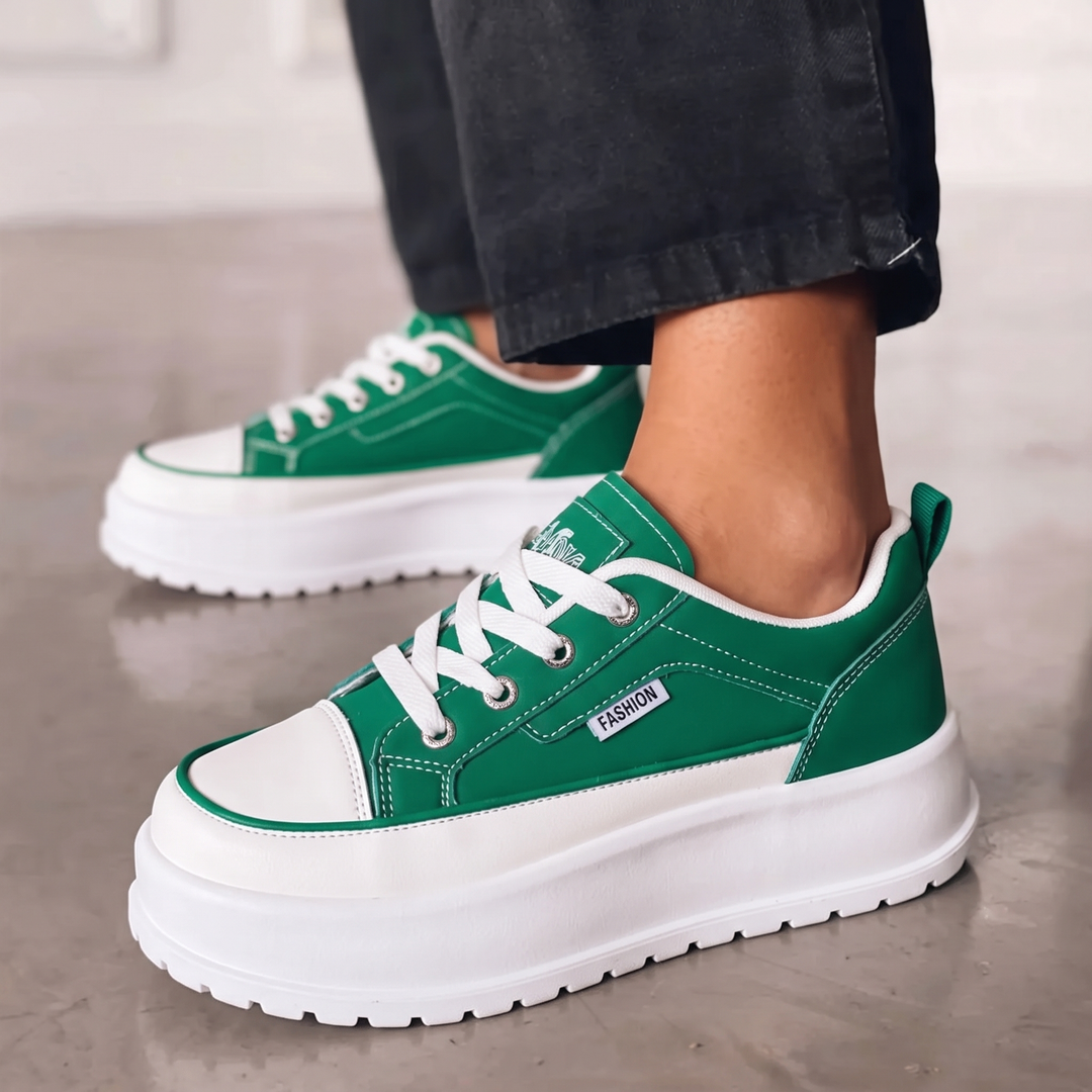 Lottie | Color-Block Platform Sneakers
