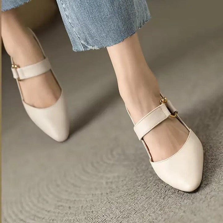Lydia | Low-Heel Slingback Pumps