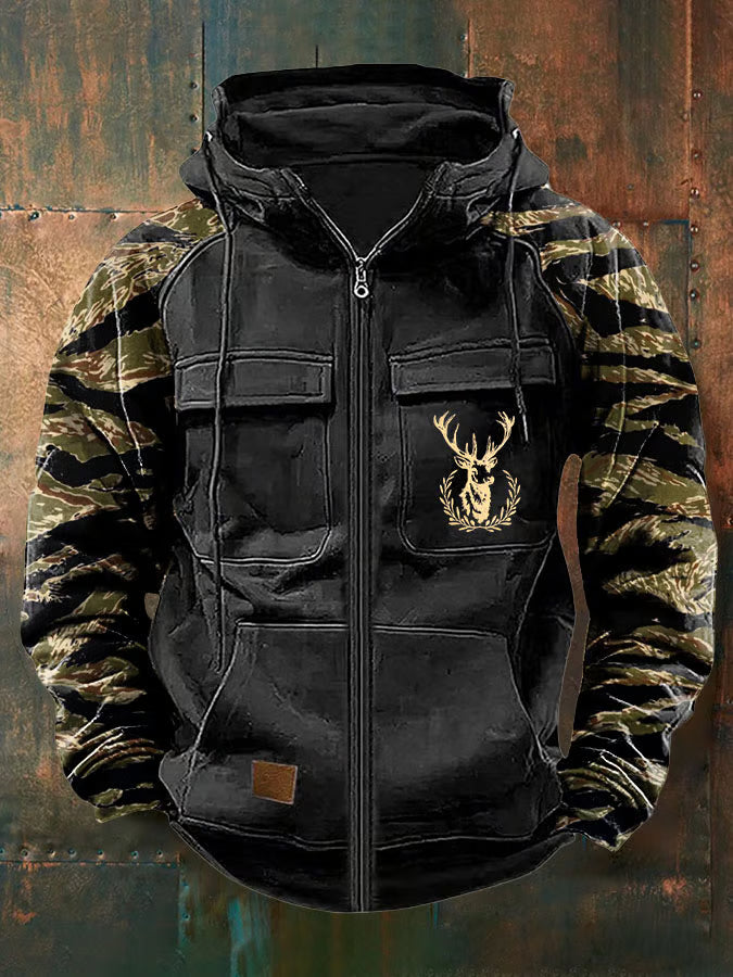 Mack | Clean Multi-Pocket Zip Hoodie