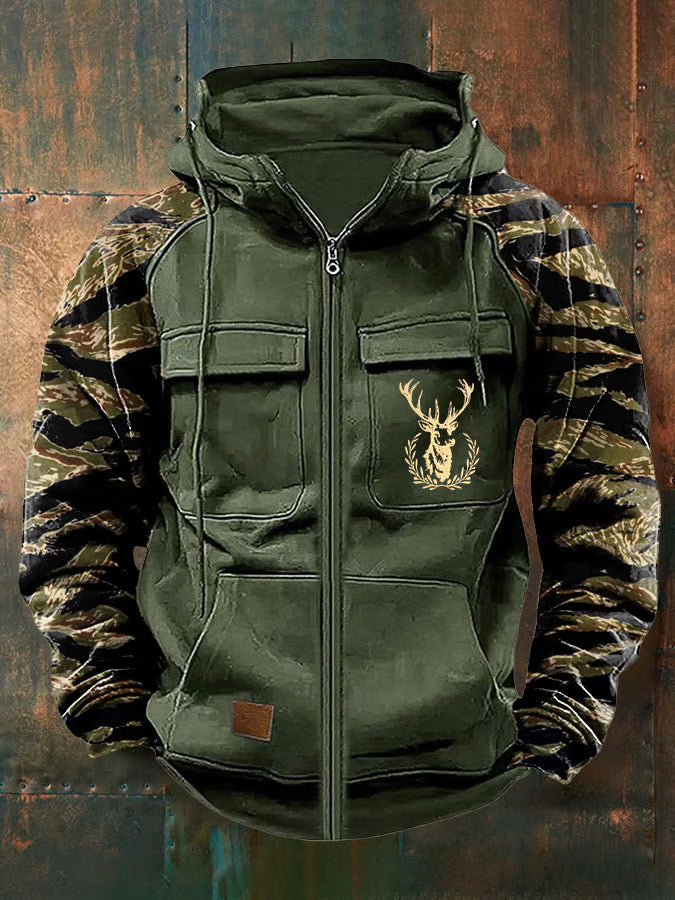 Mack | Clean Multi-Pocket Zip Hoodie