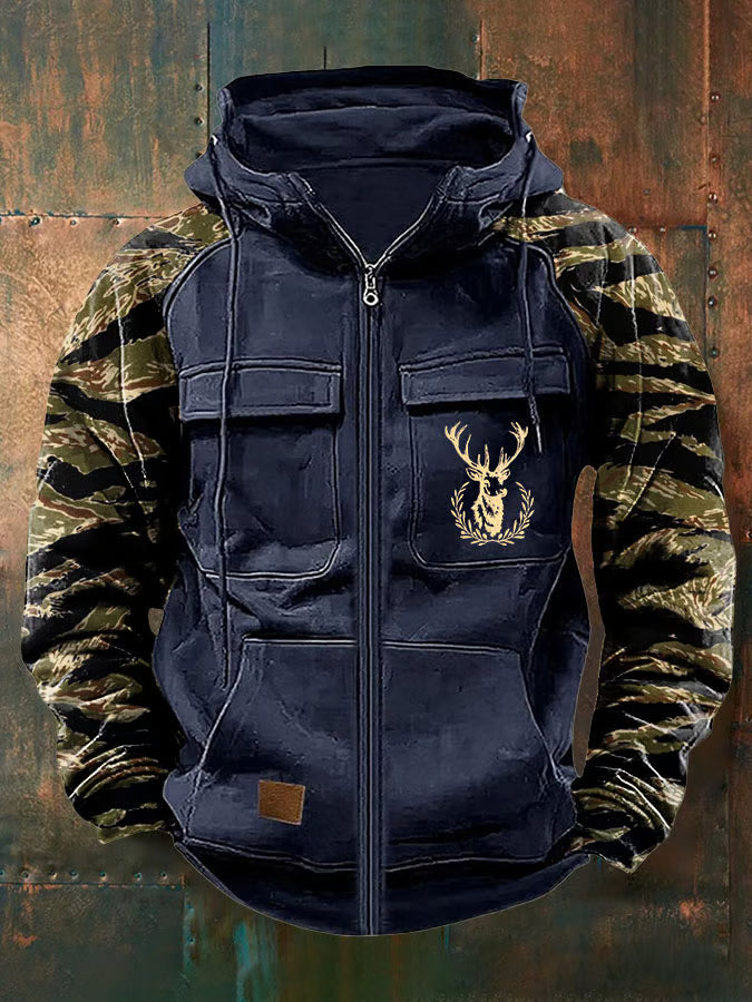 Mack | Clean Multi-Pocket Zip Hoodie