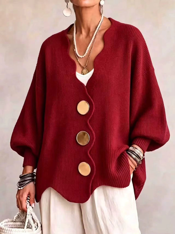 Madison | Loose Button Knit Cardigan