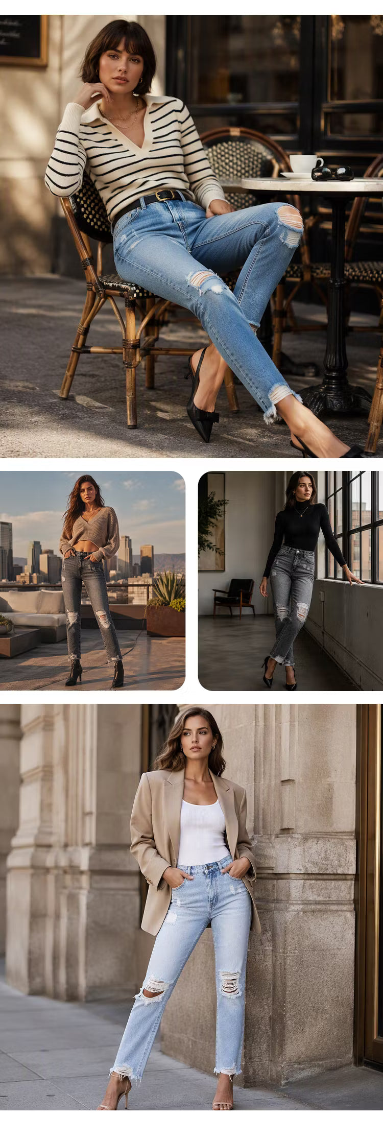 Madison | Distressed Vintage Denim Jeans