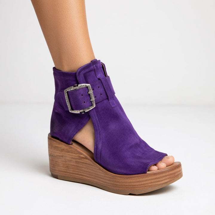 Madonna | Modern Open Wedge Ankle Boots