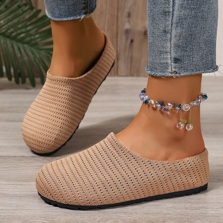 Mallory | Hollow Knit Walking Mules