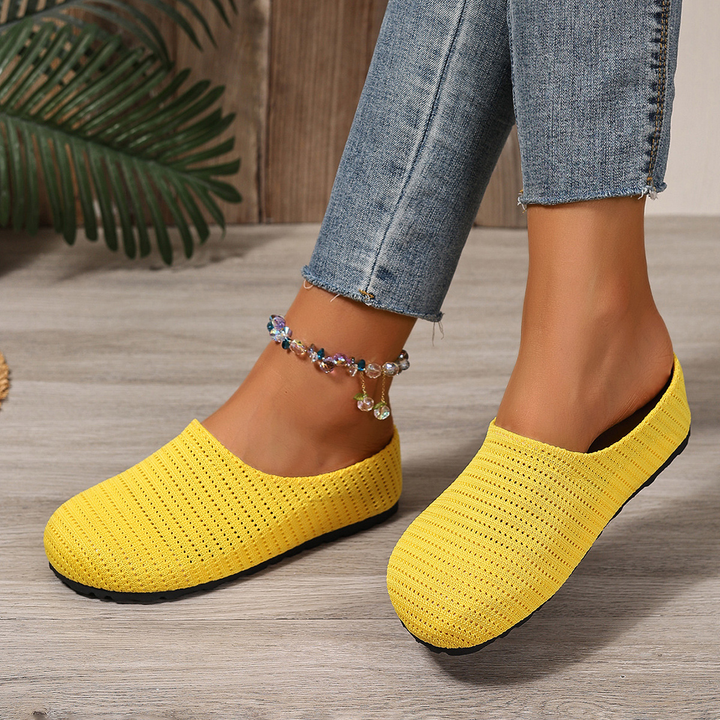 Mallory | Hollow Knit Walking Mules