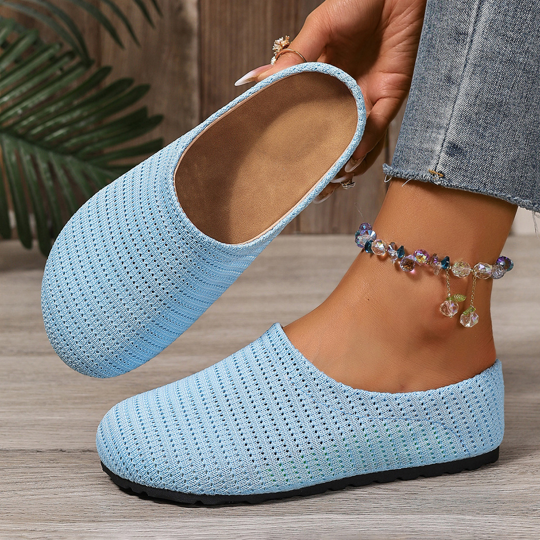 Mallory | Hollow Knit Walking Mules