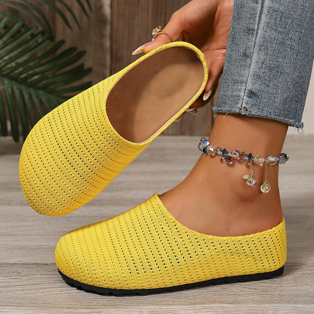 Mallory | Hollow Knit Walking Mules