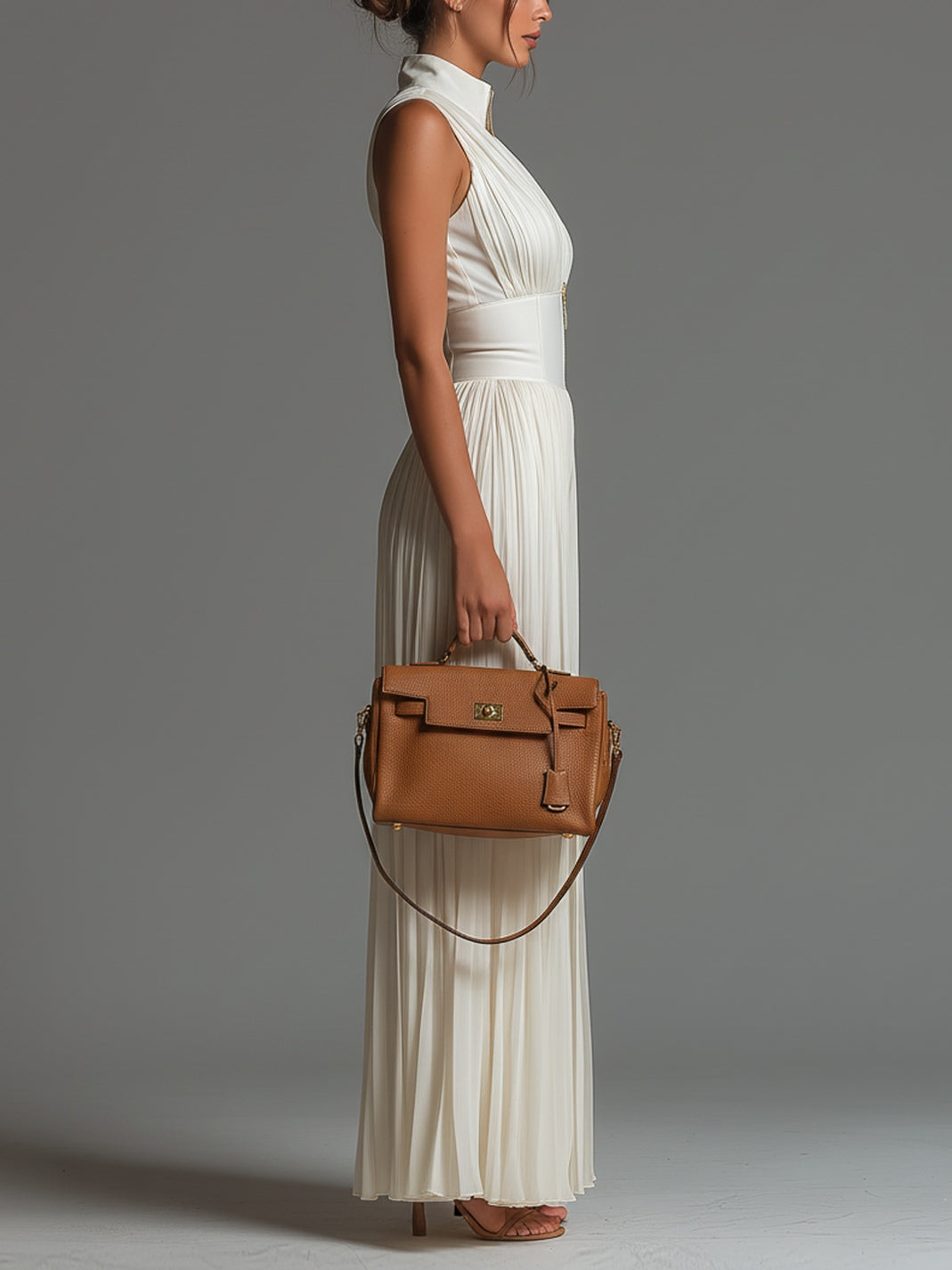 Mariella | Pleated Sleeveless Zip Jumpsuit