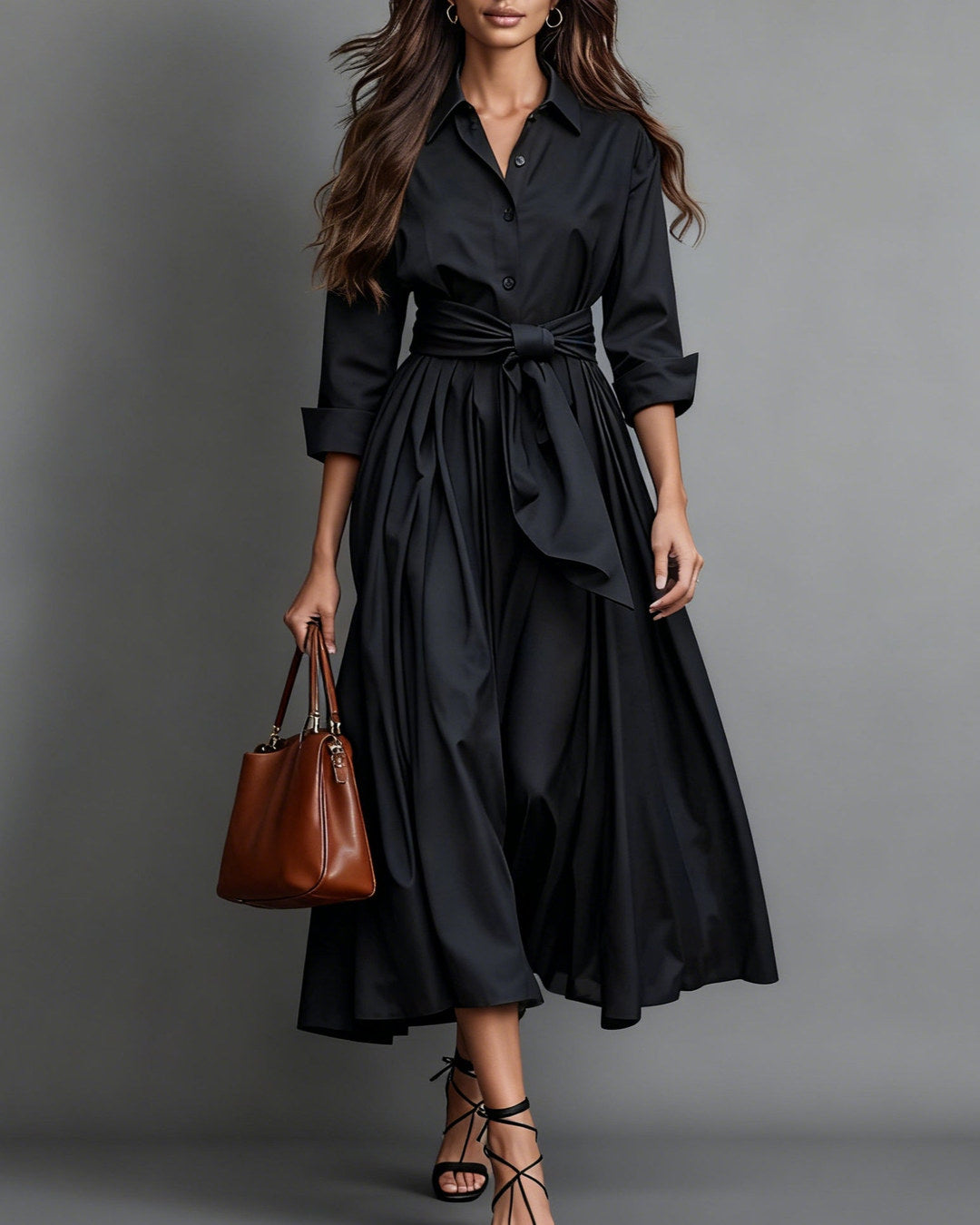 Marisa | Bow-Waist Shirt Dress