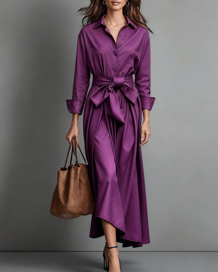Marisa | Bow-Waist Shirt Dress