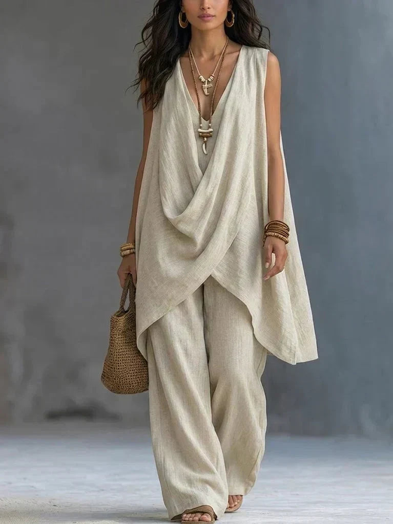 Maryse | Draped Two-Piece Set
