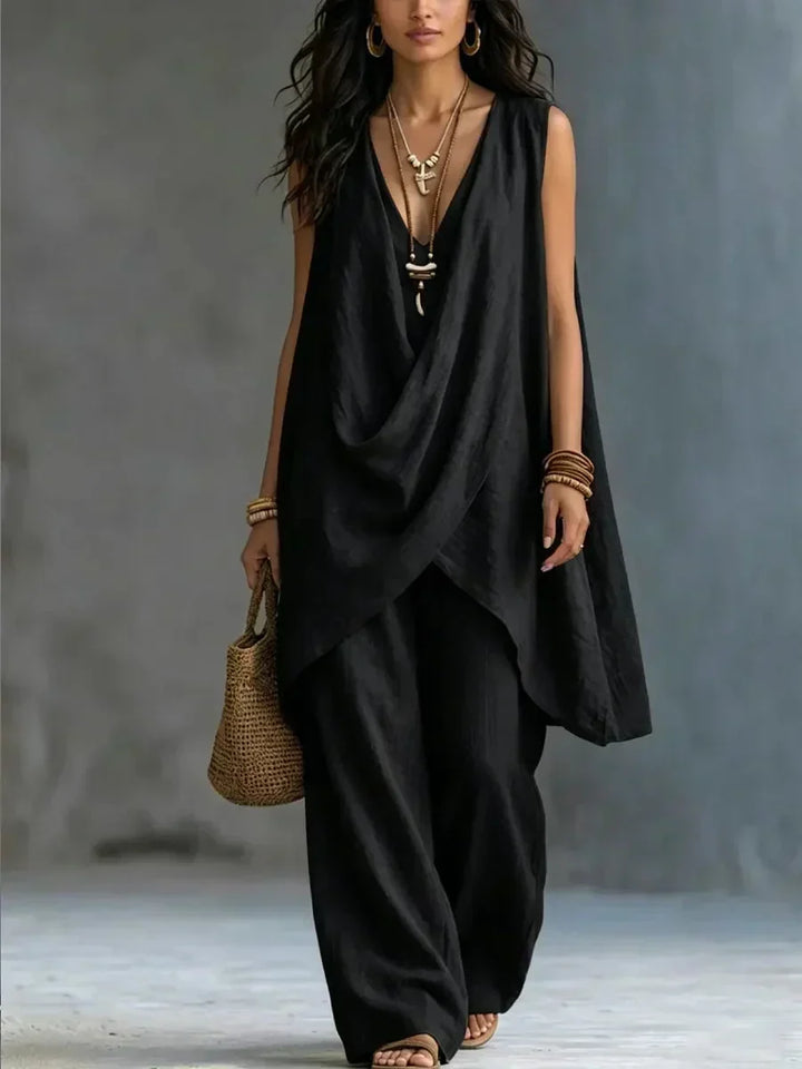 Maryse | Draped Two-Piece Set