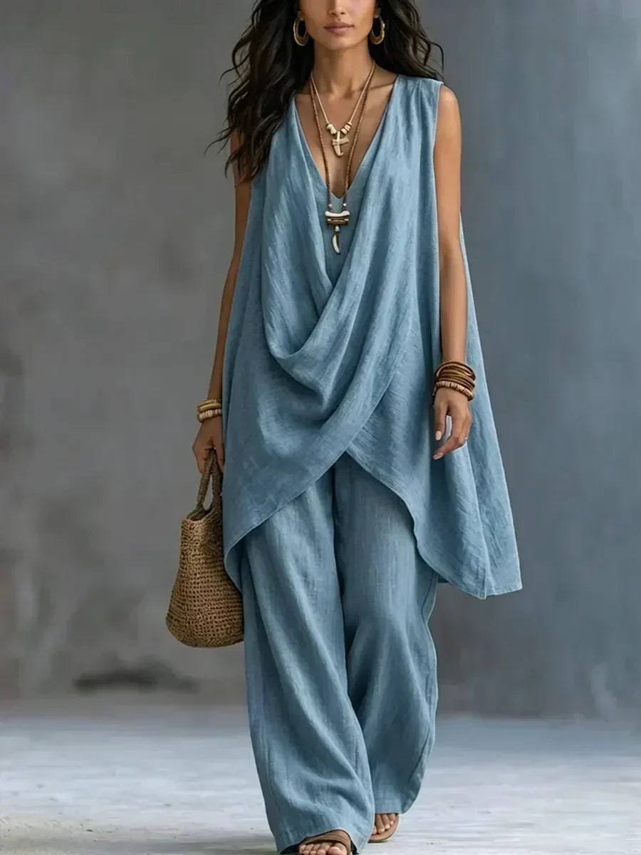 Maryse | Draped Two-Piece Set