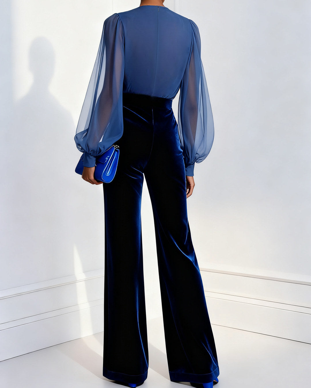 Matilde | Velvet V-Neck Jumpsuit