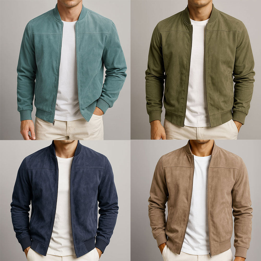 Mico | Suede Bomber Jacket