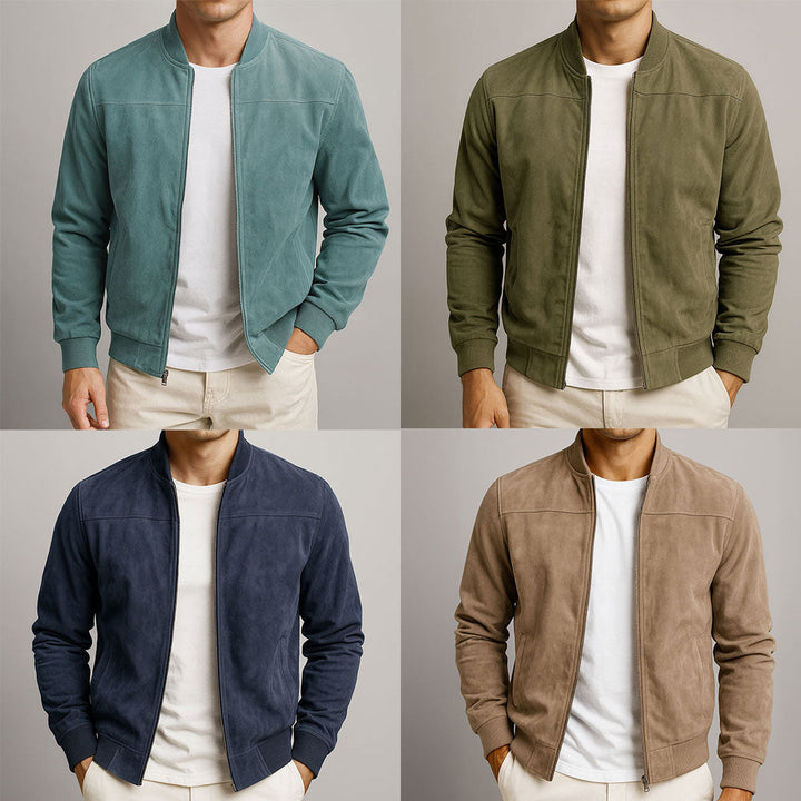 Mico | Suede Bomber Jacket