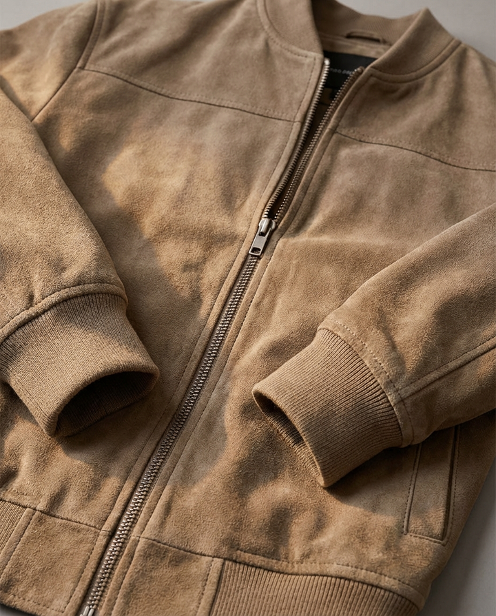 Mico | Suede Bomber Jacket