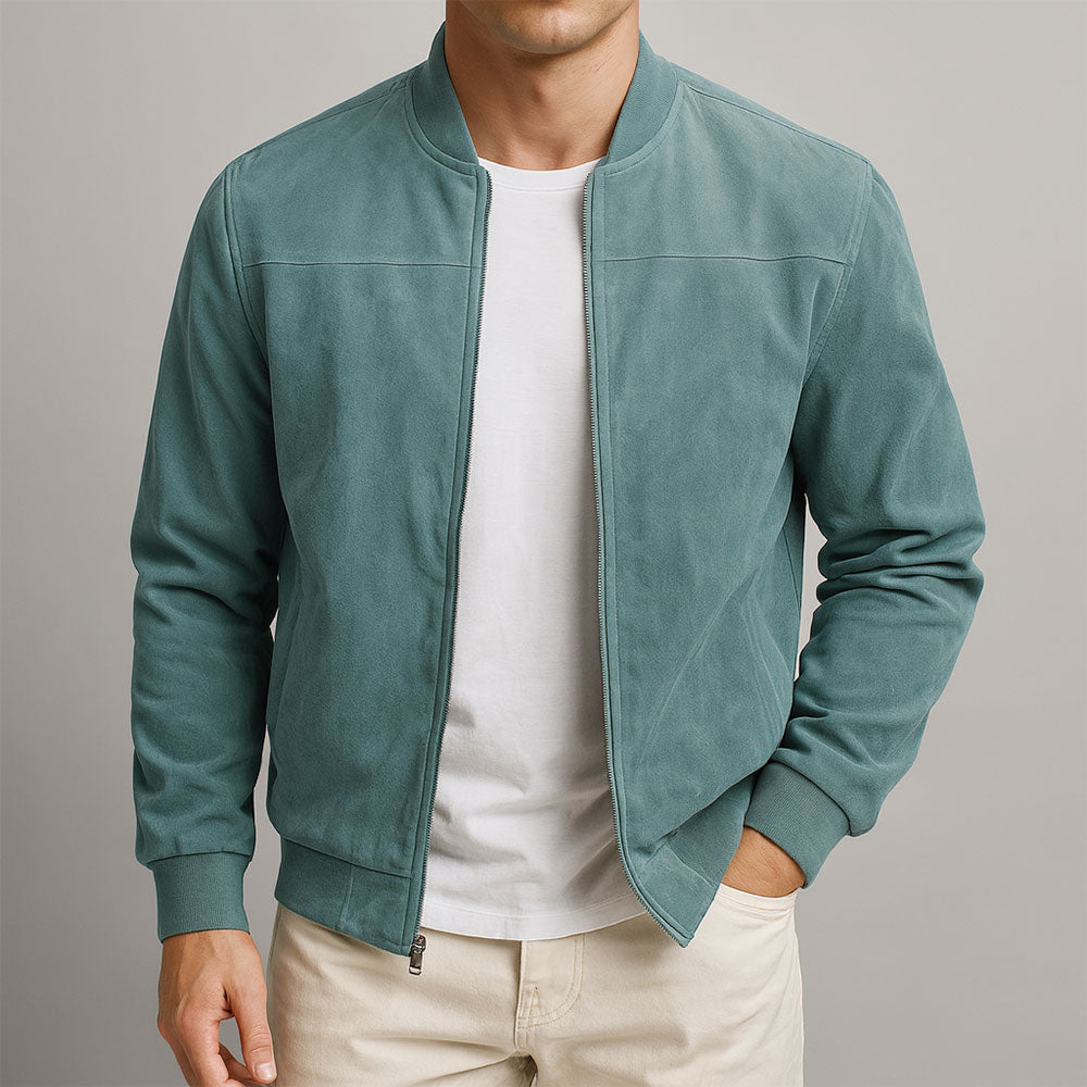 Mico | Suede Bomber Jacket