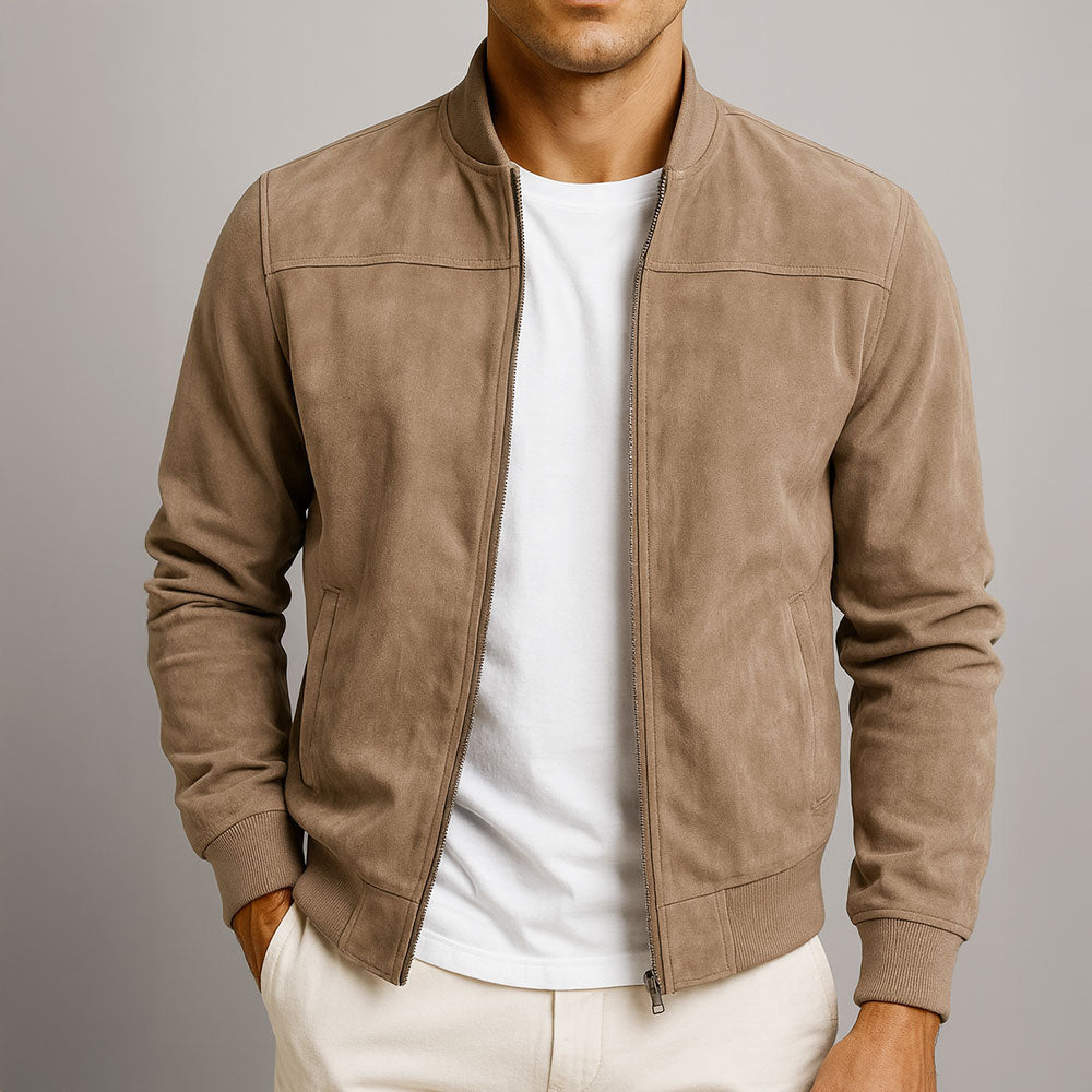 Mico | Suede Bomber Jacket