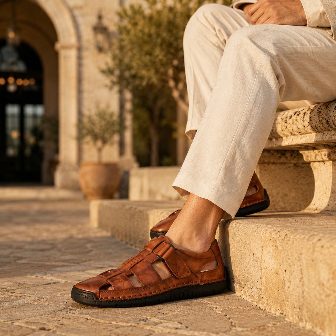 Mikko | Full-Grain Leather Fisherman Sandals