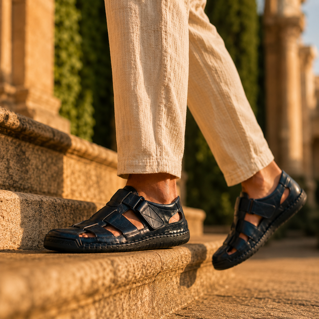 Mikko | Full-Grain Leather Fisherman Sandals