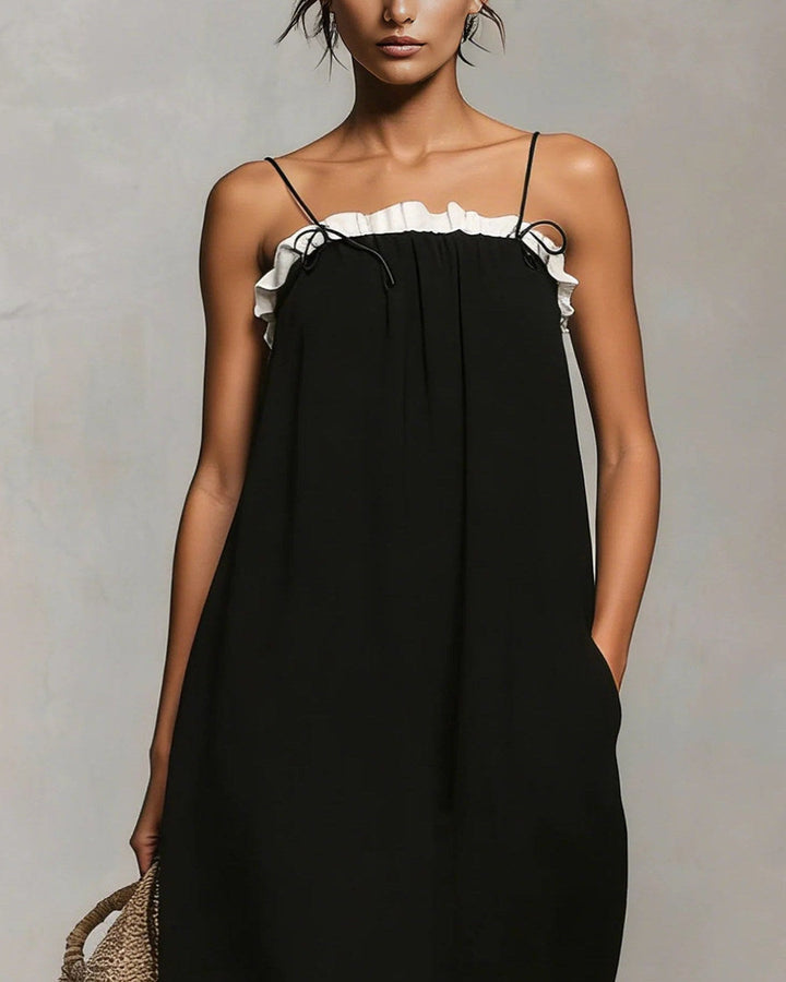 Mirta | Ruffle-Trim Maxi Dress