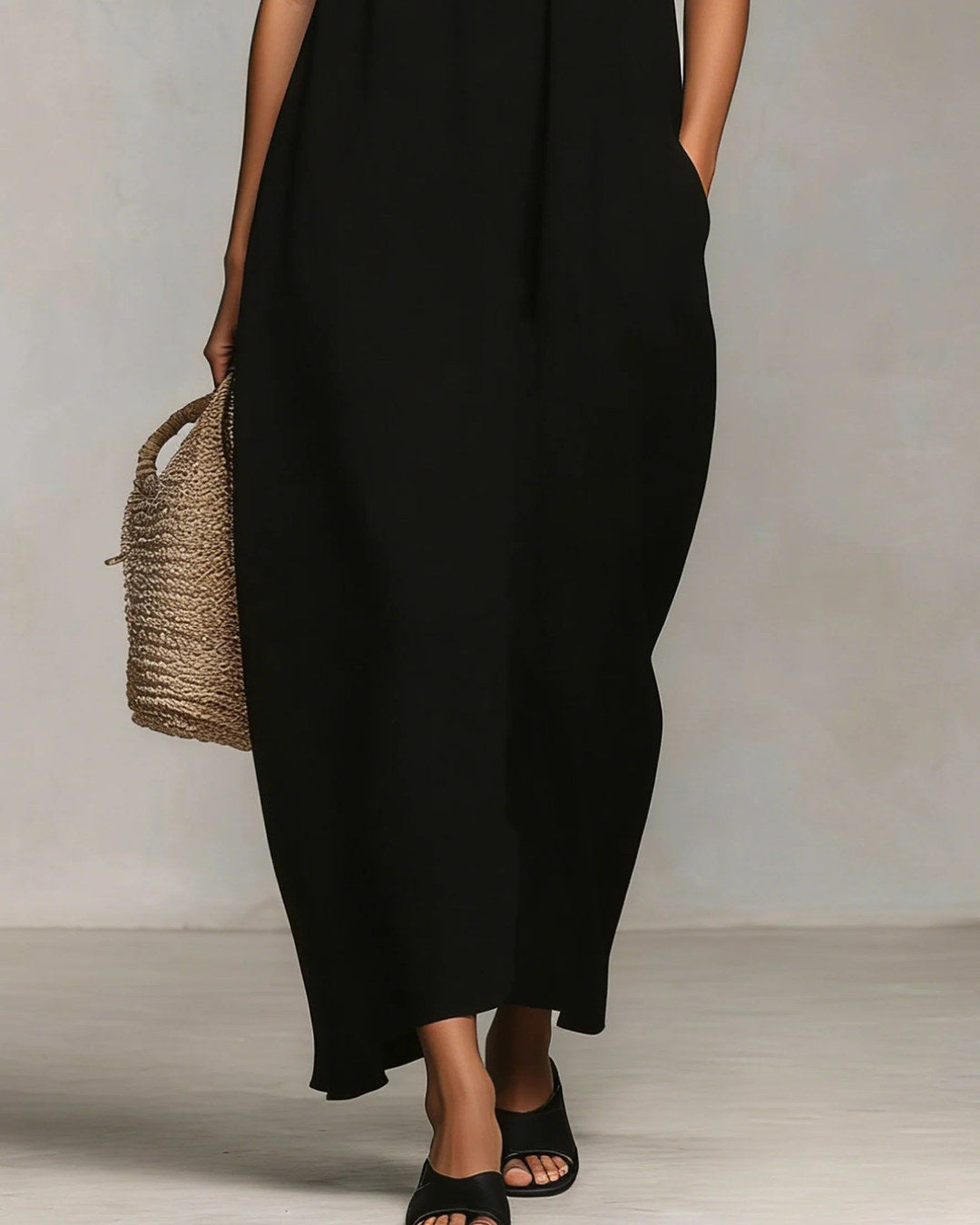 Mirta | Ruffle-Trim Maxi Dress