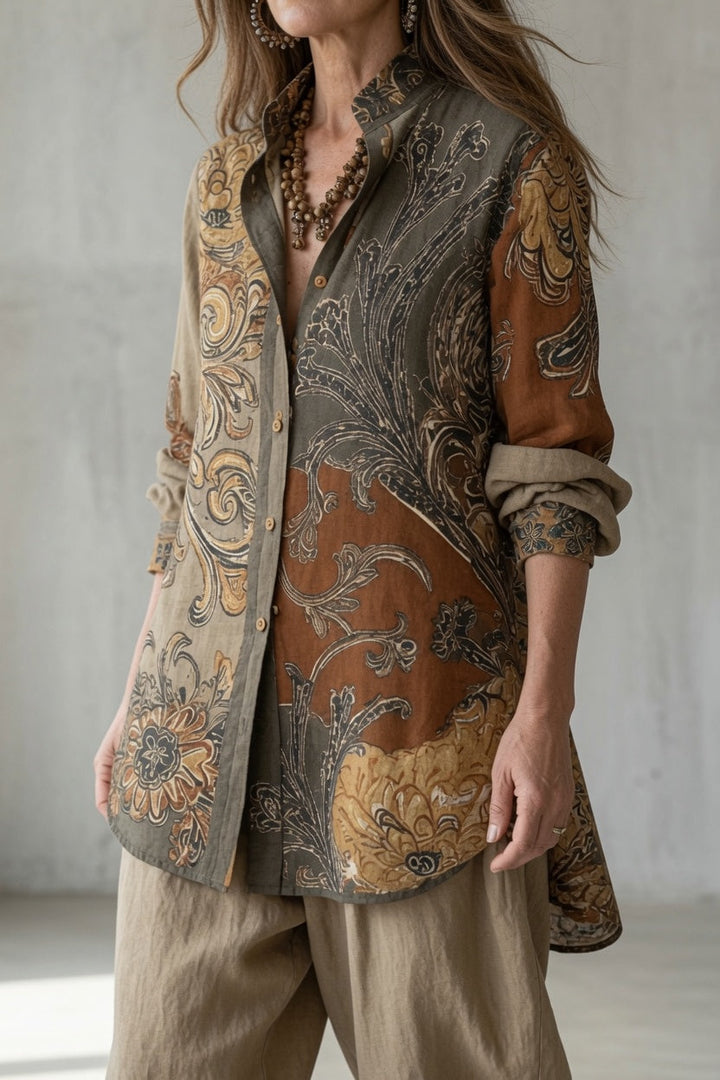 Natalie | Printed Shirt & Trouser Set