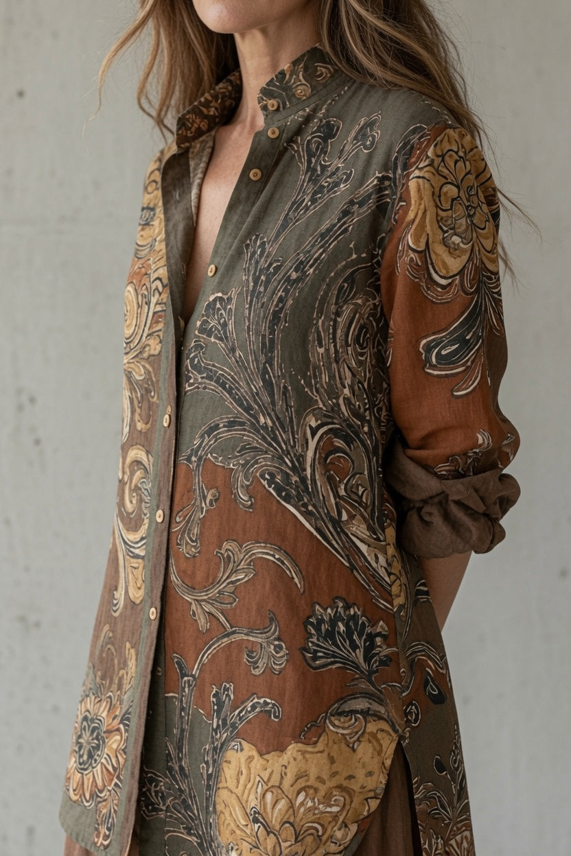 Natalie | Printed Shirt & Trouser Set