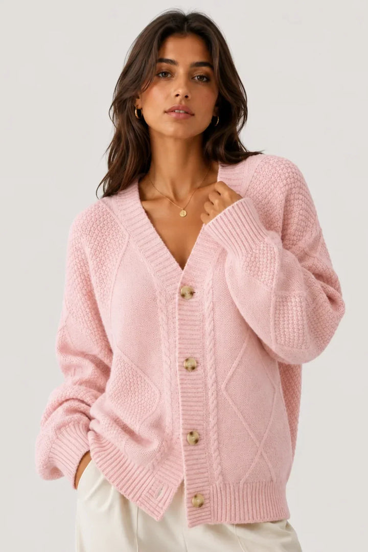 Nellie | Vintage Cable Knit Cardigan