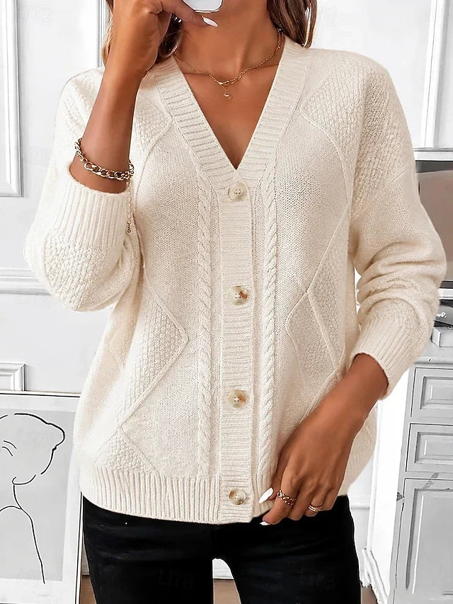 Nellie | Vintage Cable Knit Cardigan