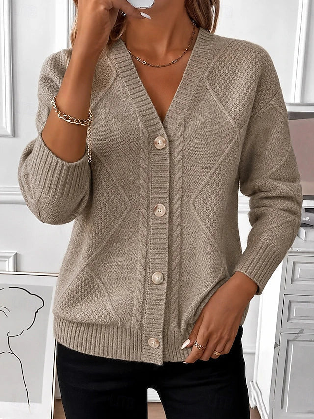Nellie | Vintage Cable Knit Cardigan