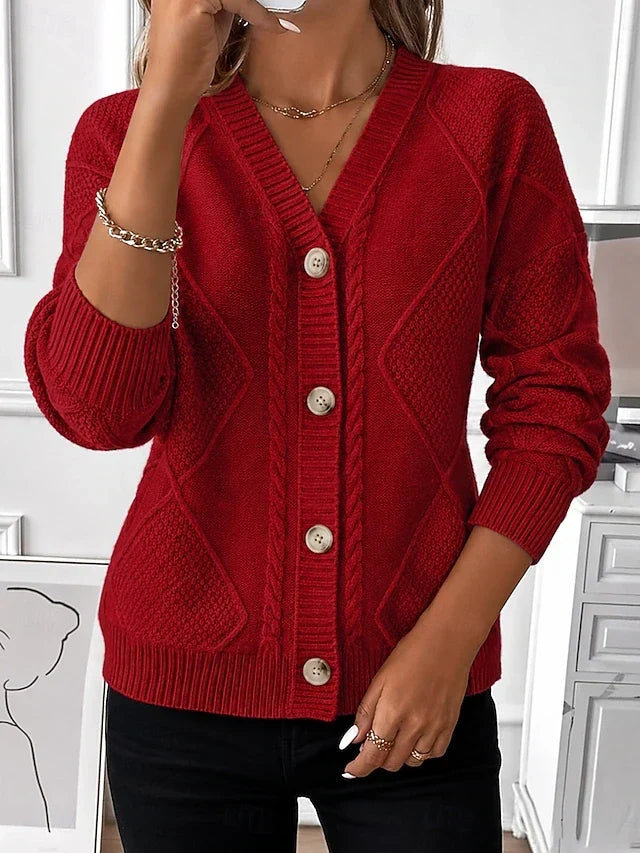 Nellie | Vintage Cable Knit Cardigan