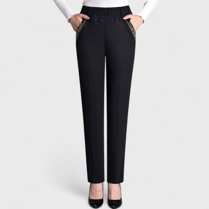 Nerisa | Jeans with Side Pockets and Elastic Waist