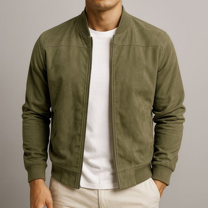 Nico | Timeless Genuine Suede Bomber Jacket