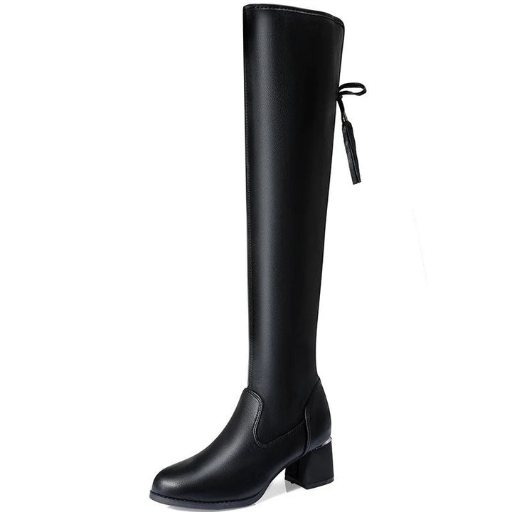Nikka | Over-the-Knee Warm Stretch Boots
