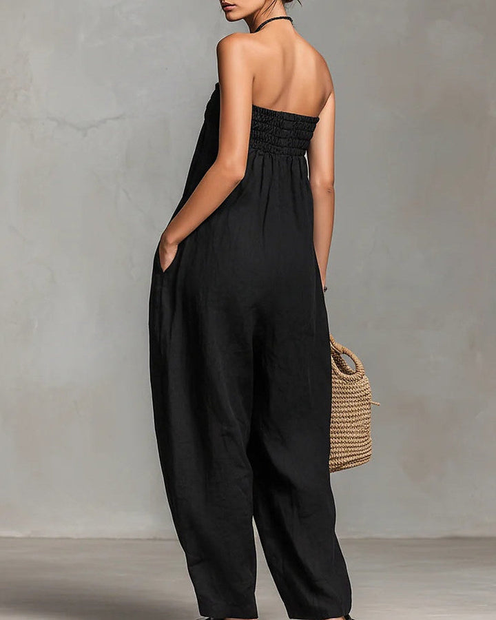 Nina | Smocked Bandeau Jumpsuit
