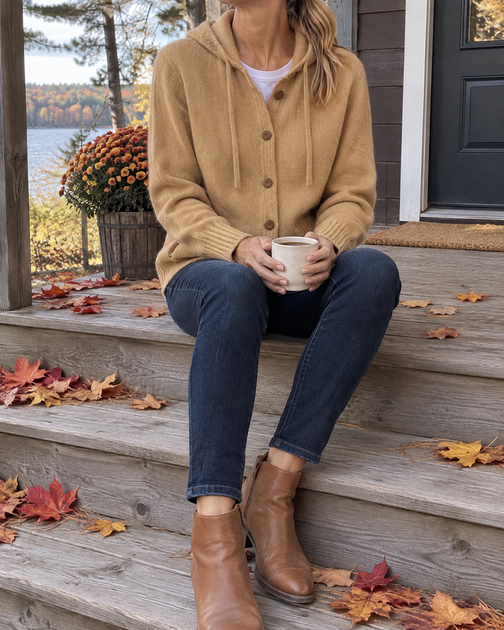 Nyla | Hooded Knit Cardigan