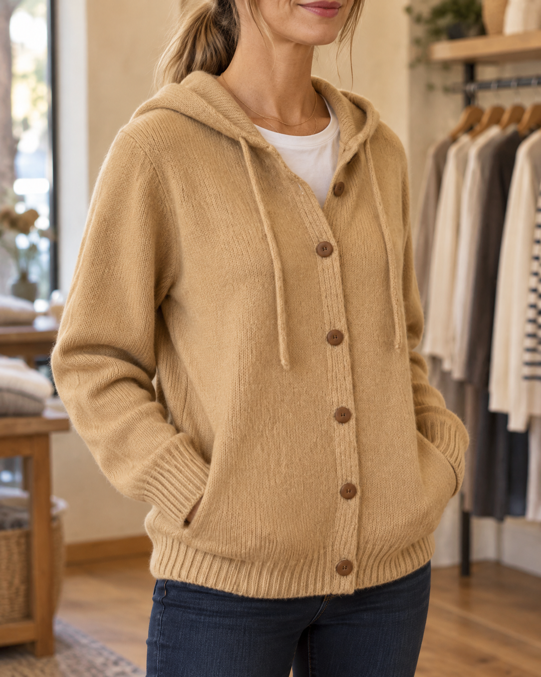 Nyla | Hooded Knit Cardigan