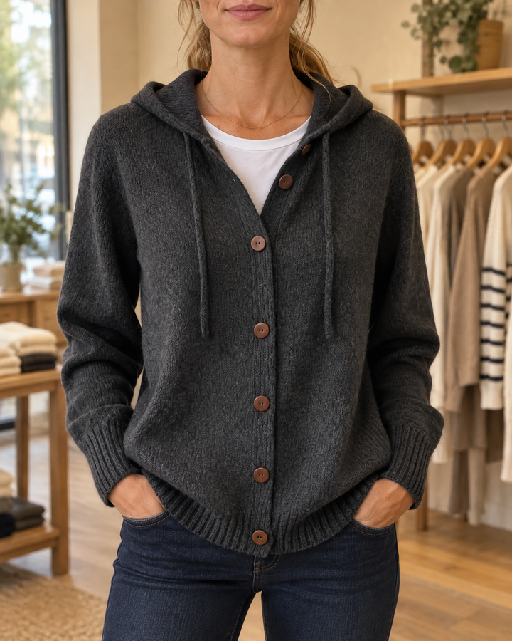 Nyla | Hooded Knit Cardigan