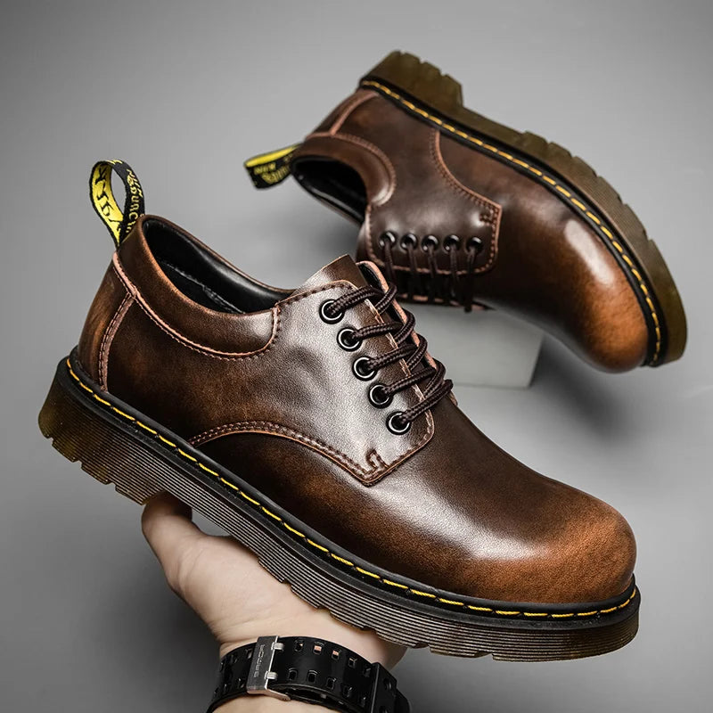 Onyx | Leather Oxford Boots