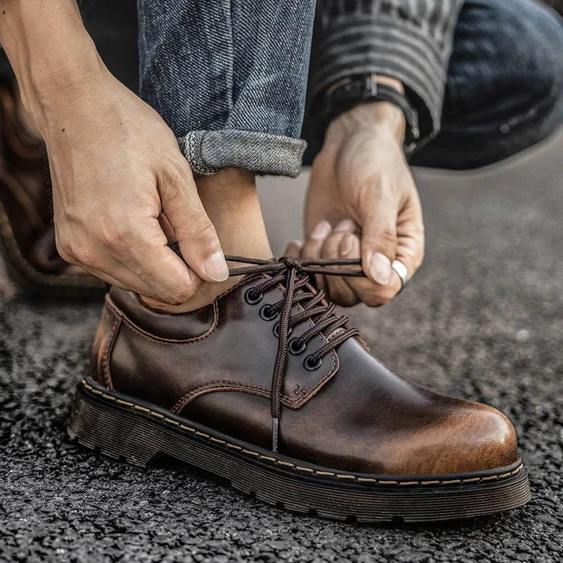 Onyx | Leather Oxford Boots