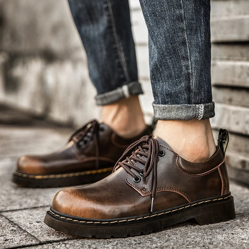 Onyx | Leather Oxford Boots