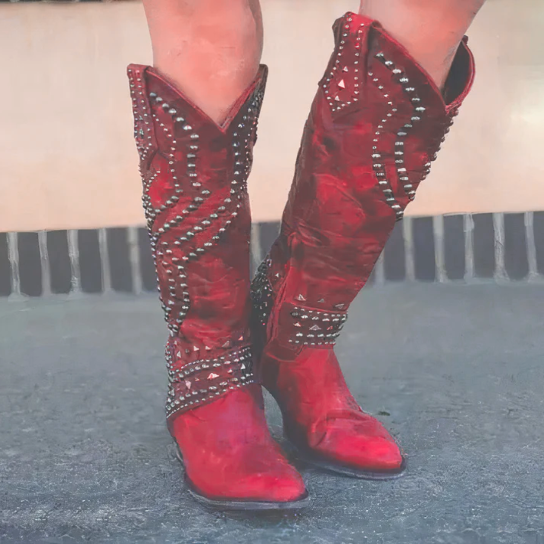 Orena | Pointed Knee-High Boots