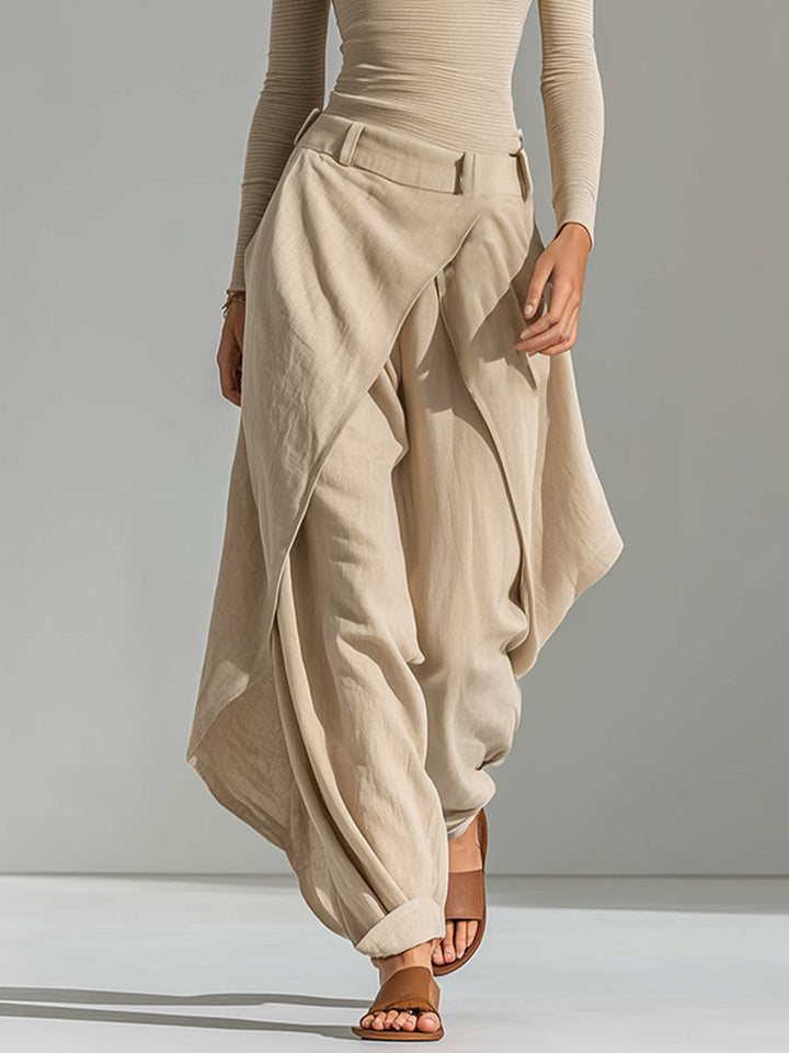 Orsola | Boat-Neck Top & Layered Pants Set