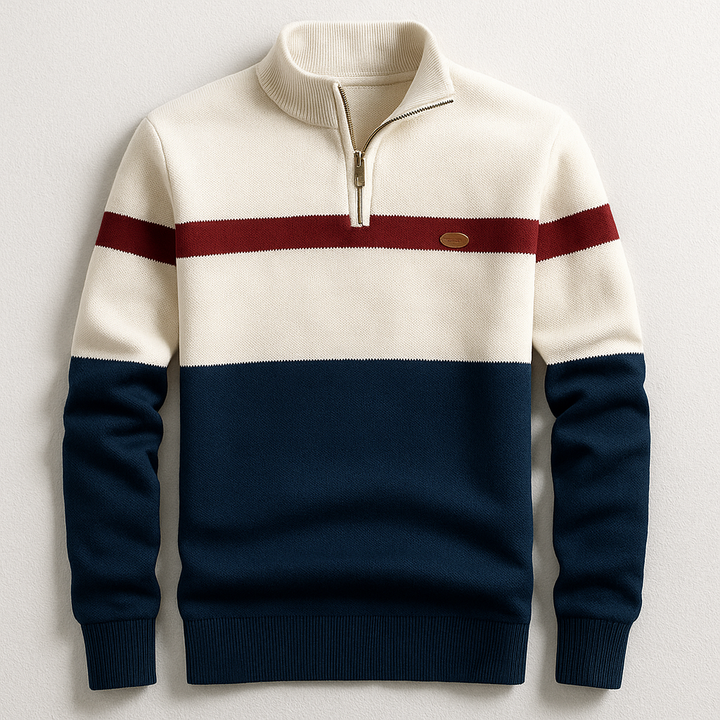Oscar | Heritage Cotton Quarter-Zip Pullover