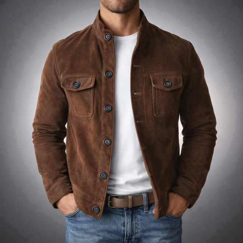 Preston | Suede Shirt Jacket