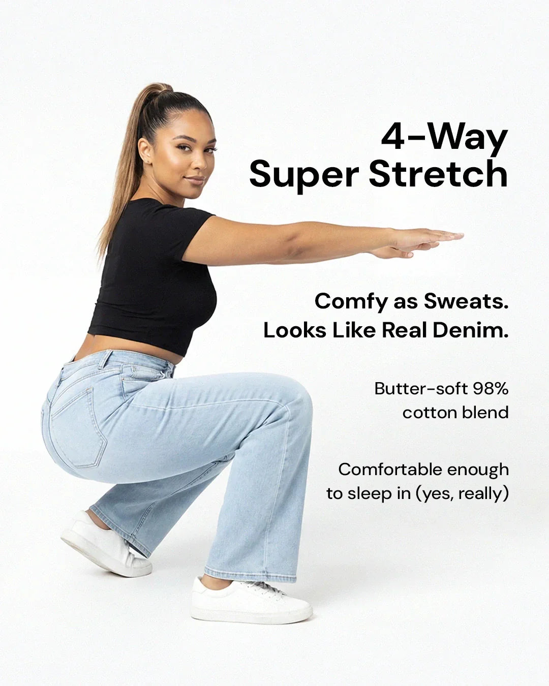 Remerie | Mid Rise BBL Wide Leg Jeans